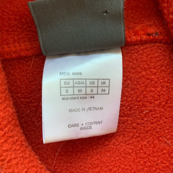 Jack Wolfskin fleece hoodie sweater small orange - Picture 6 of 9